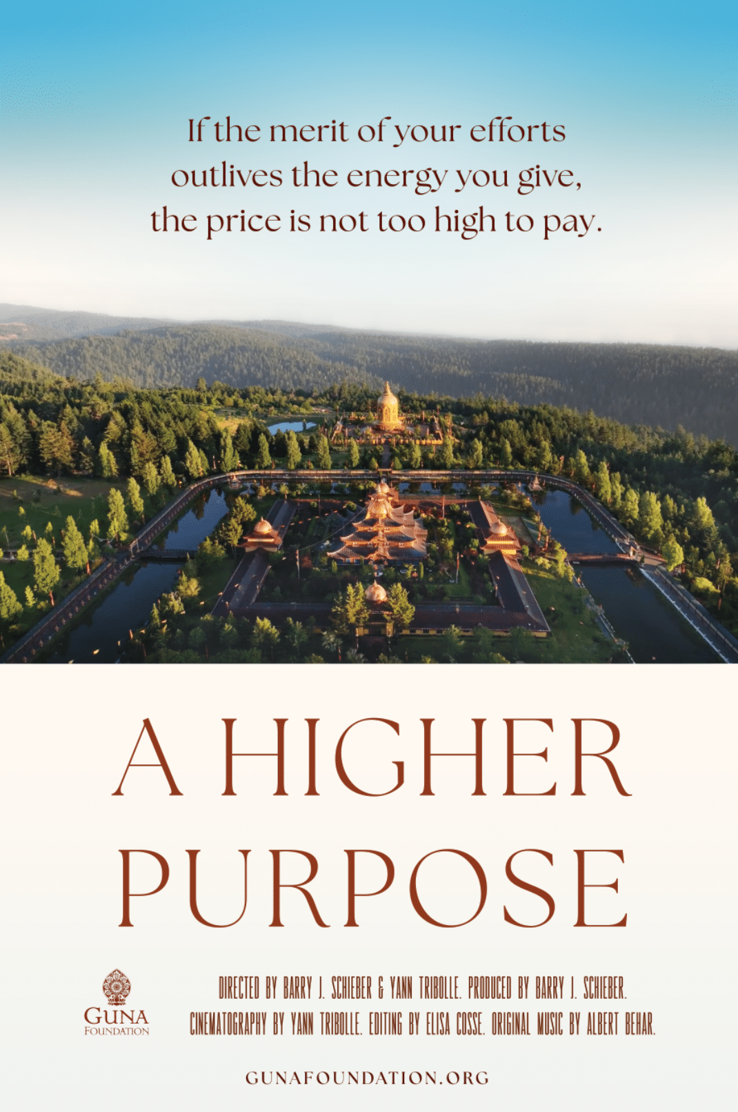 Affiche d'un documentaire sur l'oeuvre de Tathang Tulku